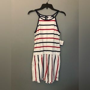 Vineyard Vines For Target Romper XL New White w red blue stripes